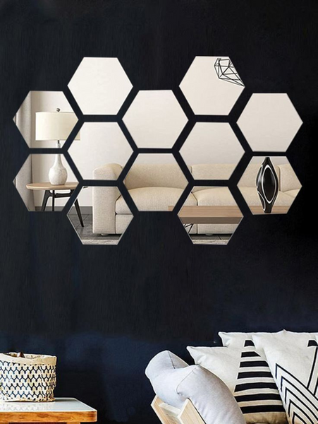 Espejo Hexagonal - Acrilico que dura años