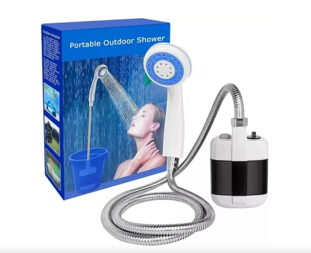 <span style="font-without bold; color: turquoise;"><strong>Ducha Portatil Recargable de Camping</strong></span>