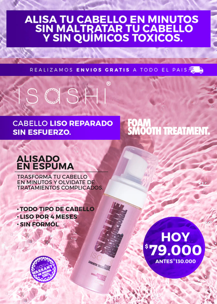 ISASHI SUBLIME FOAM 120 ml – Tratamiento alisador en espuma sin formol