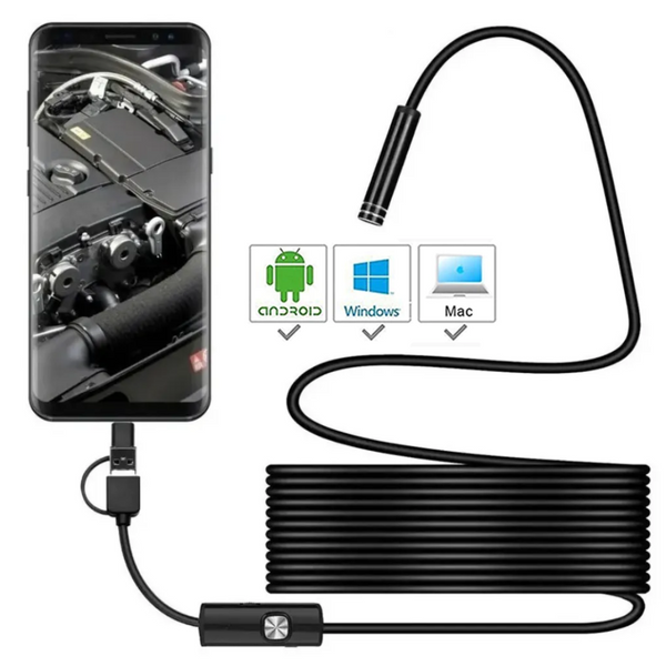 Cámara Endoscopio Hd de 5 METROS Adaptador 3,1 Tipo C