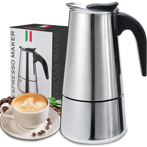 CAFETERA ITALIANA - COFFEE EXPRESS EN ACERO INOXIDABLE