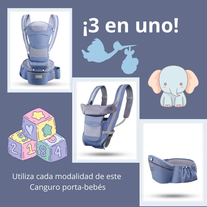 Canguro Portabebés Cargador De Bebe 3 en 1
