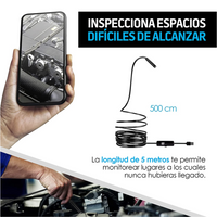 Cámara Endoscopio Hd de 5 METROS Adaptador 3,1 Tipo C