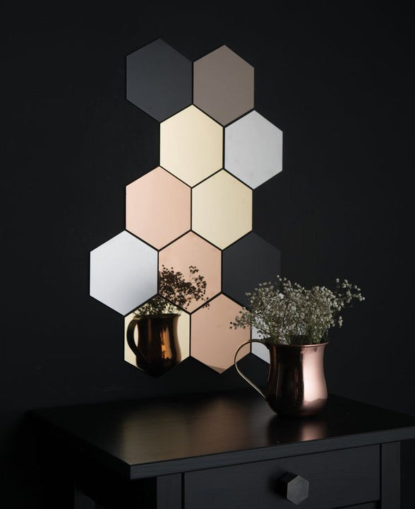 Espejo Hexagonal - Acrilico que dura años