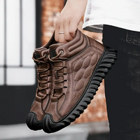 Zapato De Invierno En Cuero Genuino Casual