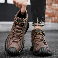 Zapato De Invierno En Cuero Genuino Casual