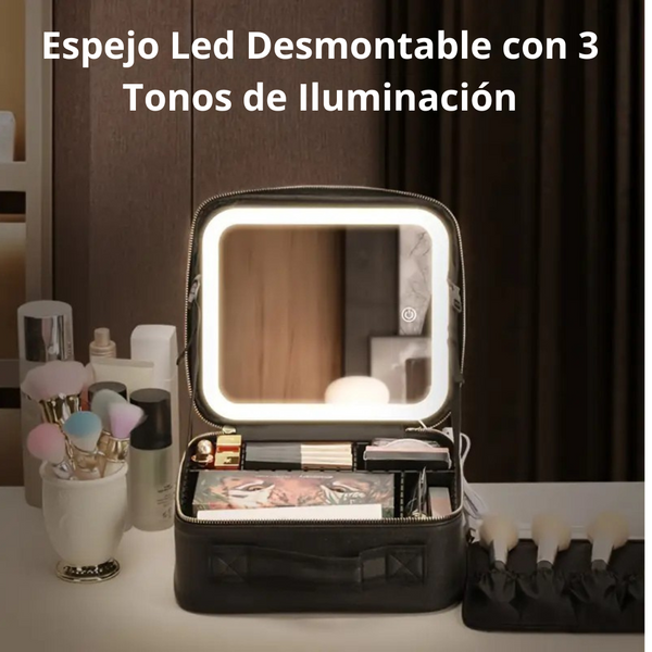 Cosmetiquera Con espejo Led
