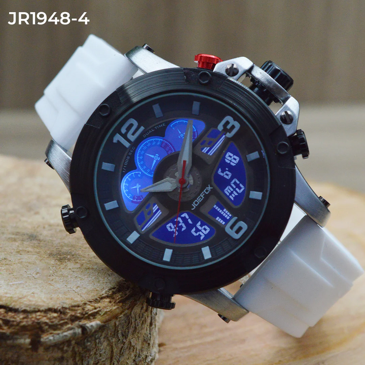 Reloj Jofox Jr1948 con Figura 🏍️Motociclista Coleccionable🏁
