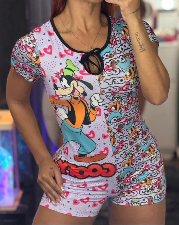 Enterizo Pijama Subliminado😍🤗🤩Talla Unica