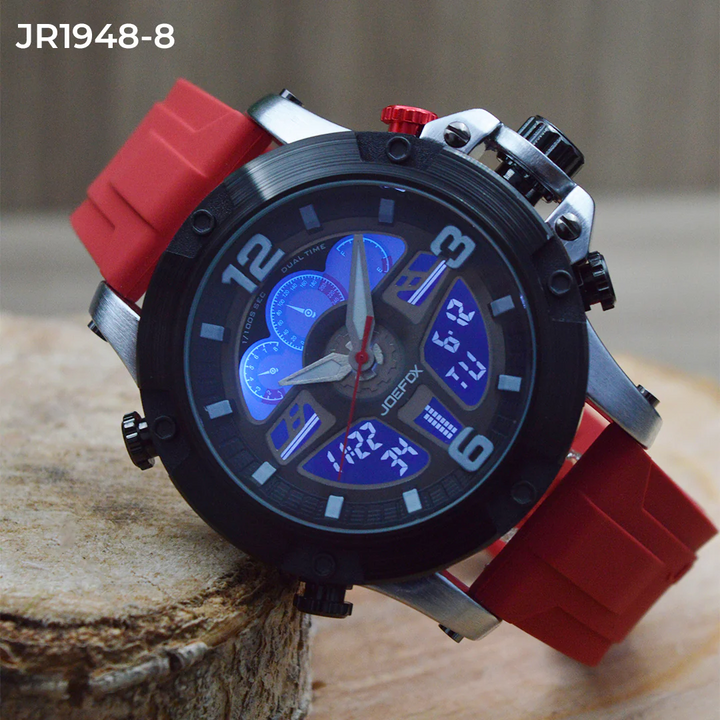 Reloj Jofox Jr1948 con Figura 🏍️Motociclista Coleccionable🏁