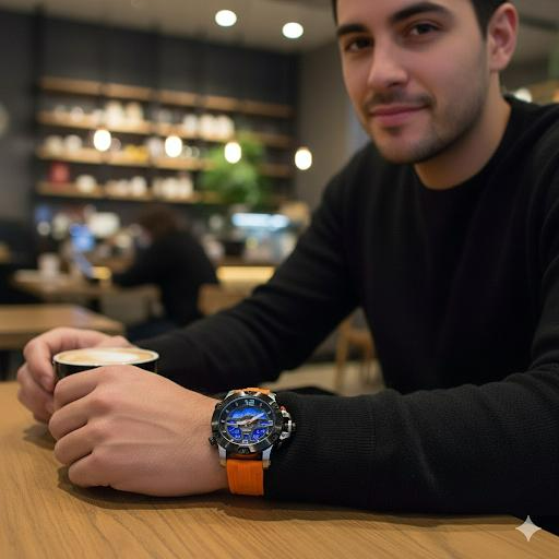 Reloj Jofox Jr1948 con Figura 🏍️Motociclista Coleccionable🏁