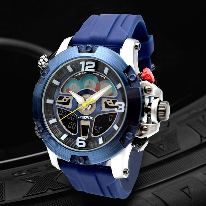 Reloj Jofox Jr1948 con Figura 🏍️Motociclista Coleccionable🏁