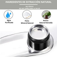 Esmalte de uñas en gel cromado metálico