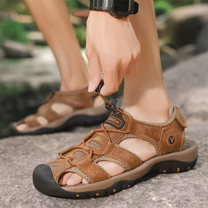 NÓMADA Sandalias de Cuero PU