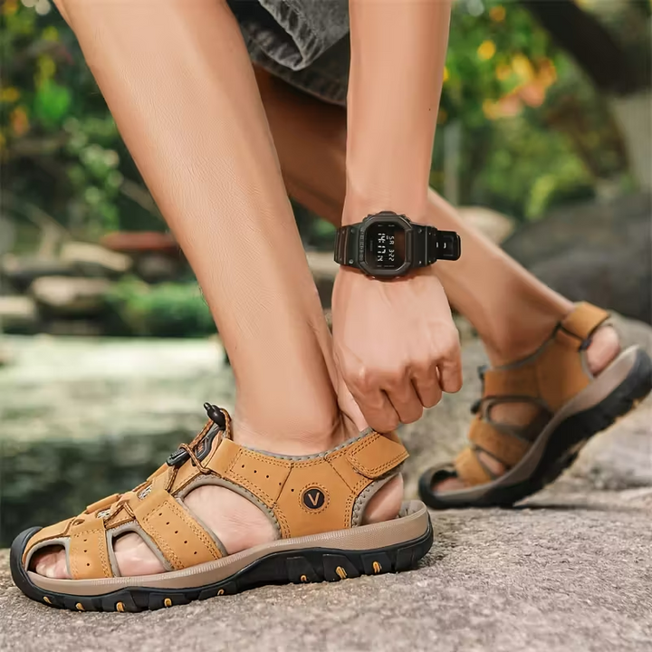 NÓMADA Sandalias de Cuero PU