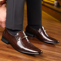 Zapatos Grabado 🐊 Elegante  Para Hombre