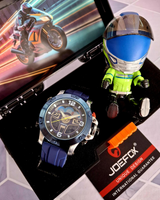Reloj Jofox Jr1948 con Figura 🏍️Motociclista Coleccionable🏁