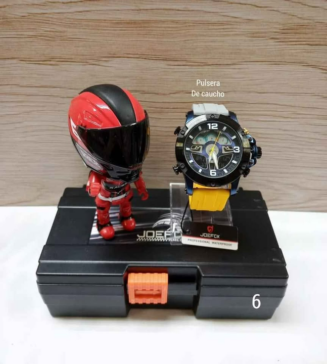 Reloj Jofox Jr1948 con Figura 🏍️Motociclista Coleccionable🏁