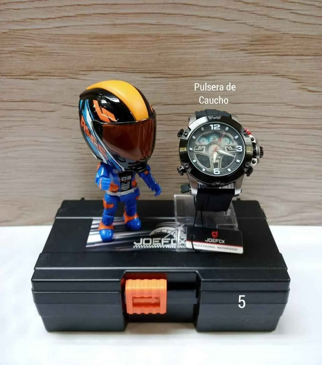 Reloj Jofox Jr1948 con Figura 🏍️Motociclista Coleccionable🏁