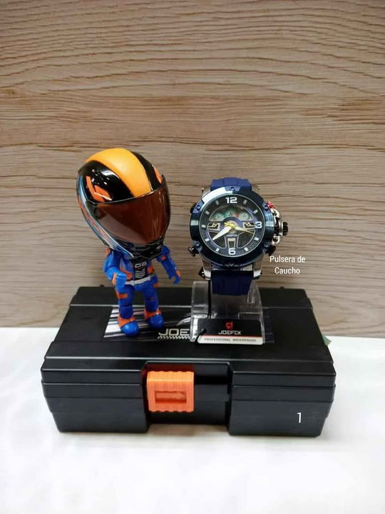 Reloj Jofox Jr1948 con Figura 🏍️Motociclista Coleccionable🏁