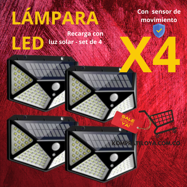 LAMPARA LED CON SENSOR DE MOVIMIENTO