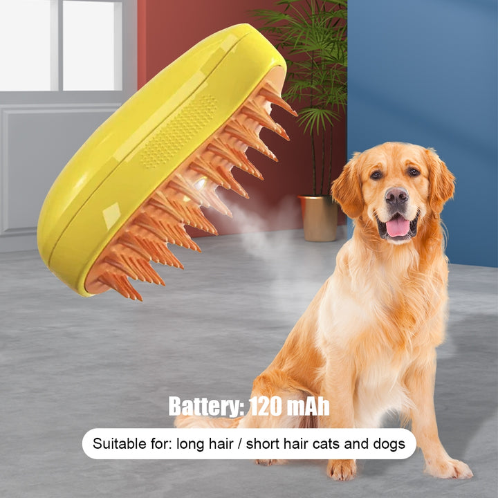 Cepillo Vaporizador 3 en 1 Para Mascota